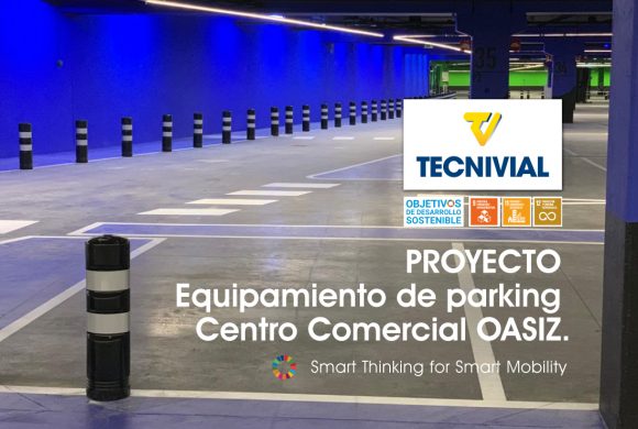 Equipamiento de parking para el nuevo centro comercial de ocio OASIZ Madrid.